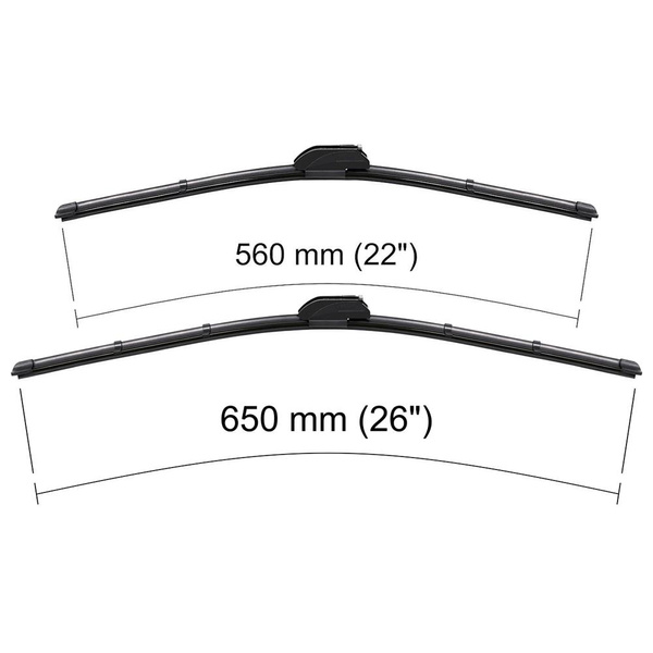 Vordere Scheibenwischer für Honda Civic VIII Limousine, Hatchback (09.2005-12.2011) - Wischerblätter Flach