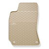 Gummifußmatten Auto für Volkswagen Passat B5 (1996-2005) - Gummimatten Gummi Fußmatten - beige