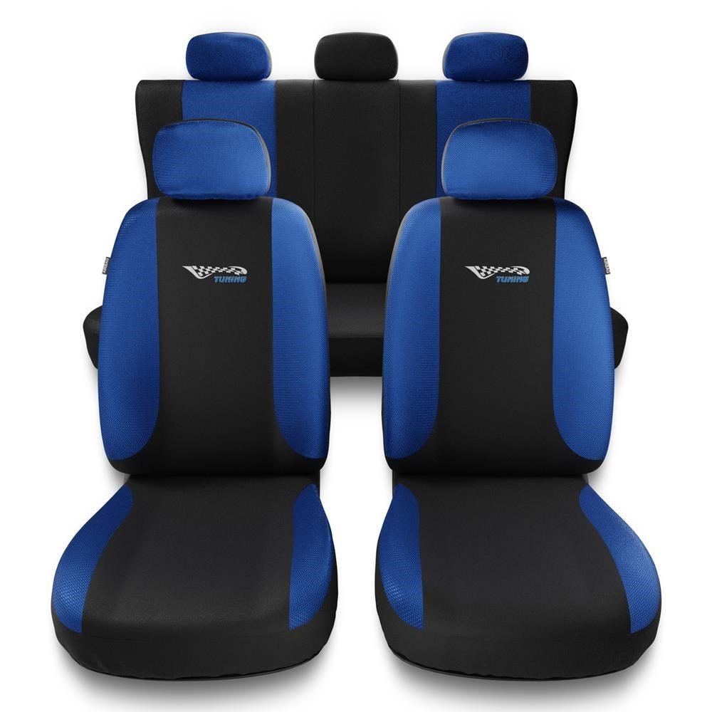 Universal Sitzbezüge Auto für Fiat Linea (2007-2015) - Autositzbezüge  Schonbezüge für Autositze - TG-BL blau