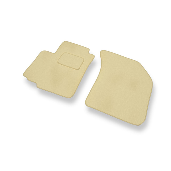 Fußmatten Auto für Opel Agila B Hatchback (2008-2014) - Premium Velours beige Automatten Autoteppiche