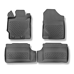 TPE Fußmatten Auto für Toyota Yaris III Hatchback (09.2011-08.2020) - schwarz Automatten Autoteppiche
