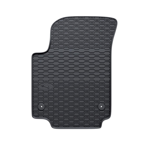 Gummifußmatten Auto für Volkswagen up! Hatchback (2011-2023) - Gummimatten Gummi Fußmatten - schwarz - 2 Stk.