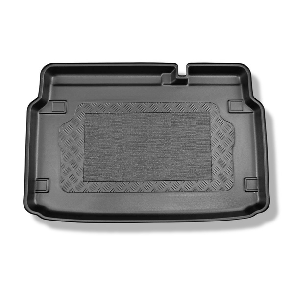 Kofferraumwanne für Ford EcoSport III SUV (02.2018-2022) - Kofferraummatte rutschfest Schutzmatte - vertiefte Ladeflaeche; Varioboden im tiefsten Ebene oder ohne Varioboden