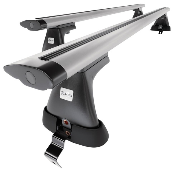 Aluminium-Dachträger für Alfa Romeo Giulietta (2010-2020) - silbern Dachträger Dachgepäckträger - ohne Montagelemente