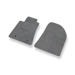 Fußmatten Auto für Toyota Avensis II Kombi, Liftback, Limousine (2003-2008) - Premium Velours graue Automatten Autoteppiche