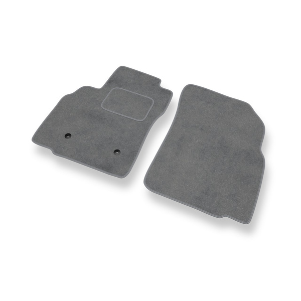 Fußmatten Auto für Opel Karl Hatchback (2015-2019) - Premium Velours graue Automatten Autoteppiche