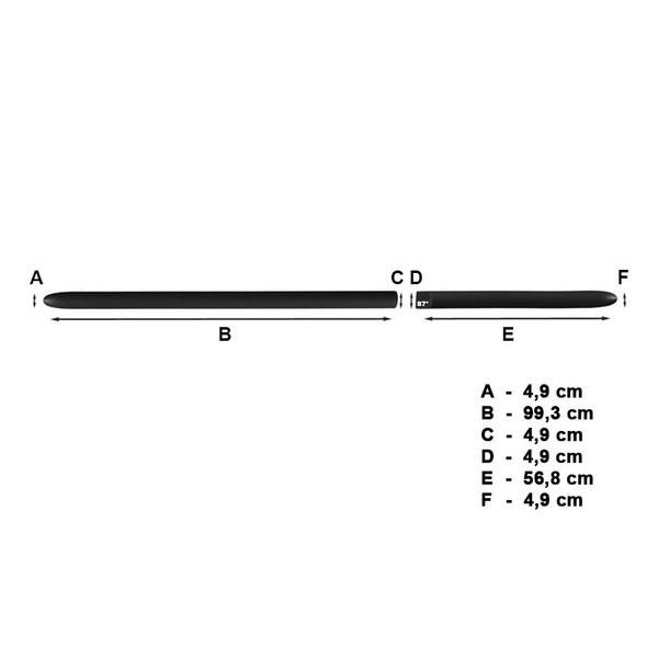 Schwarze Auto Seitenschutzleisten Mitsubishi ASX SUV (2010-....) - (Länge: 993mm; 568mm)