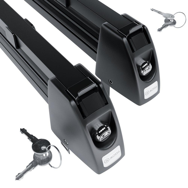 Skiträger auf dem Dachgepäckträger - Ski rack M-7703 - schwarz - für 3 Skipaare oder 2 Snowboards