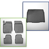 Set Kofferraumschale und angepasste Autoteppiche TPE für: Peugeot 2008 II SUV (01.2020-....) - unterer Kofferraum;unter / ohne Varioboden (mit und ohne Subwoofer);nicht für die elektrische und Hybrid Version