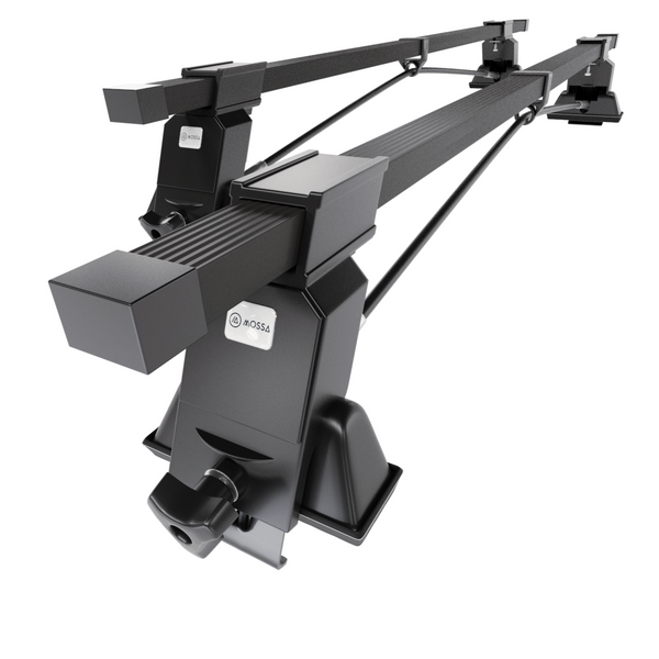 Stahl-Dachträger für Mitsubishi Carisma (1997-2005) - schwarz Dachträger Dachgepäckträger - Montagepunkte