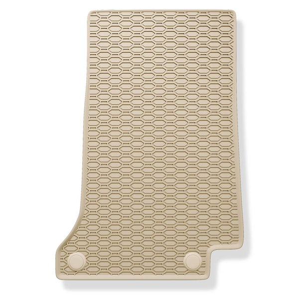 Gummifußmatten Auto für Mercedes-Benz C Klasse W205 Kombi, Limousine (2013-2021) - Gummimatten Gummi Fußmatten - beige - 4 Stk.