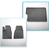Set Kofferraumschale und angepasste Autoteppiche TPE für: Ford Tourneo Custom L2 Van (01.2013-2018)