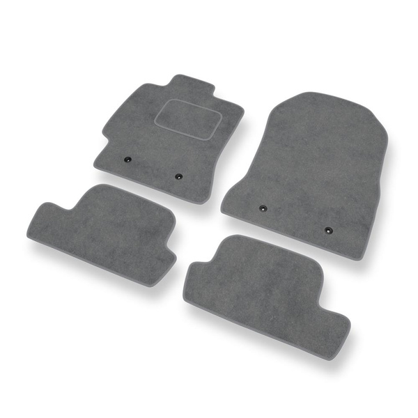 Fußmatten Auto für Subaru BRZ Coupé (2012-2020) - Premium Velours graue Automatten Autoteppiche