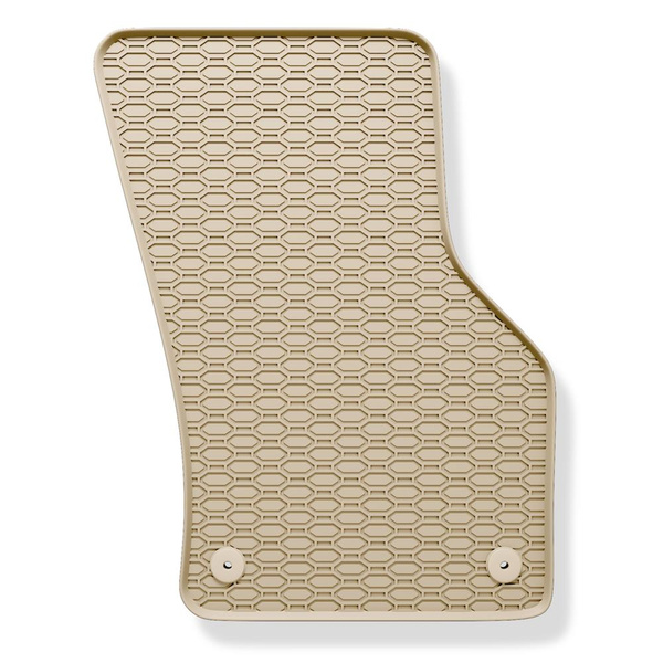 Gummifußmatten Auto für Skoda Octavia III Kombi, Liftback (2013-2020) - Gummimatten Gummi Fußmatten - beige - 4 Stk.