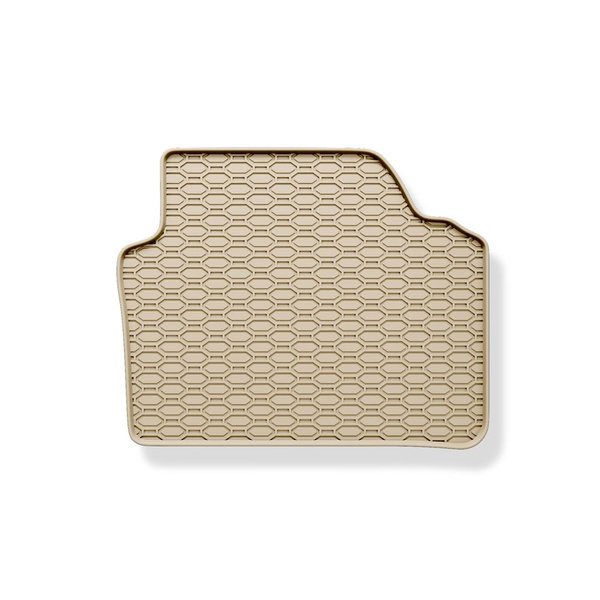 Gummifußmatten Auto für BMW 3er E90, E91 Limousine, Touring (2004-2013) - Gummimatten Gummi Fußmatten - beige - 4 Stk.