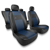 Universal Sitzbezüge Auto für Peugeot 208 I, II (2012-....) - Autositzbezüge Schonbezüge für Autositze - XL-BL