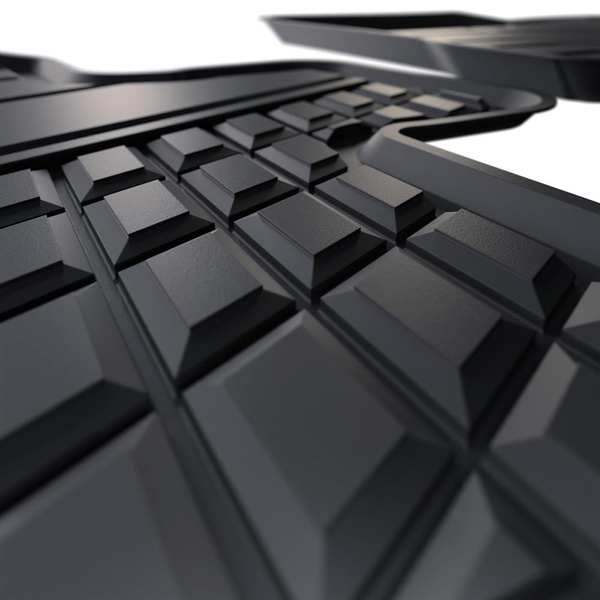 TPE Fußmatten Auto für Volkswagen Tiguan III SUV (2024-....) - schwarz Automatten Autoteppiche