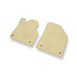 Fußmatten Auto für Citroen C5 III Limousine, Tourer (2008-2017) - Premium Velours beige Automatten Autoteppiche