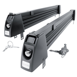 Skiträger auf dem Dachgepäckträger - Ski rack M-7703 - schwarz - für 3 Skipaare oder 2 Snowboards