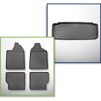 Set Kofferraumschale und angepasste Autoteppiche TPE für: Aixam Crossline Crosso