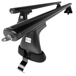 Aluminium-Dachträger für Volkswagen Passat B6 (2004-2009) - schwarz Dachträger Dachgepäckträger - ohne Montagelemente