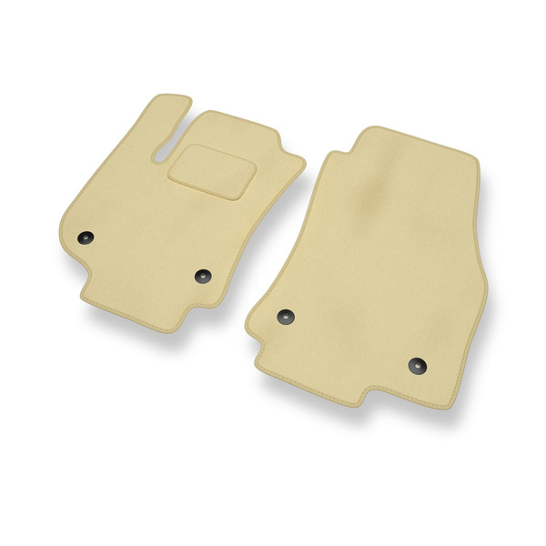 Fußmatten Auto für Opel Zafira B MPV (2005-2012) - Premium Velours beige Automatten Autoteppiche