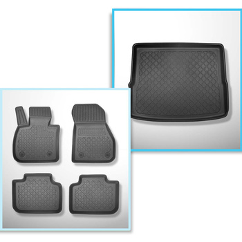 Set Kofferraumschale und angepasste Autoteppiche TPE für: BMW X1 F48 SAV (10.201