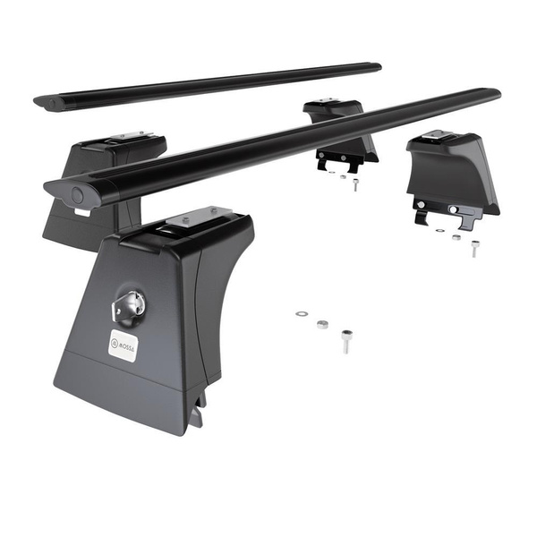 Aluminium-Dachträger für Opel Combo Tour (2002-2011) - schwarz Dachträger Dachgepäckträger - Montagepunkte