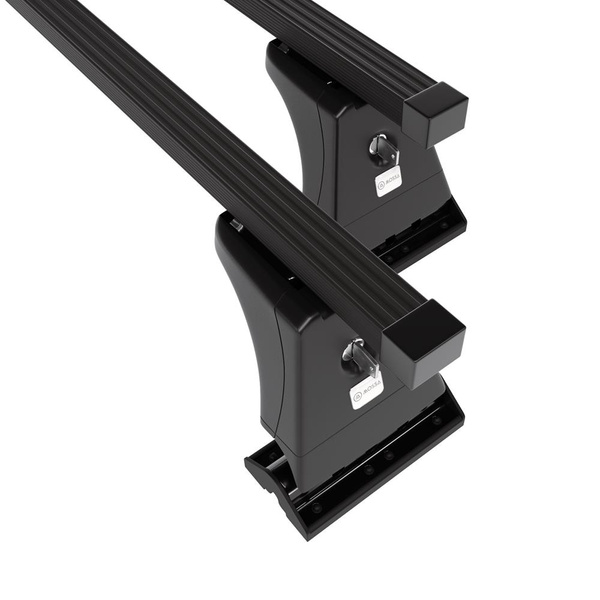 Stahl-Dachträger für Peugeot 5008 (2009-2017) - schwarz Dachträger Dachgepäckträger - Montagepunkte