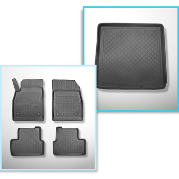 Set Kofferraumschale und angepasste Autoteppiche TPE für: Opel Astra J Sports To