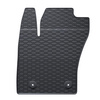 Gummifußmatten Auto für Fiat Tipo Hatchback, Kombi (2016-....) - Gummimatten Gummi Fußmatten - schwarz - 4 Stk.