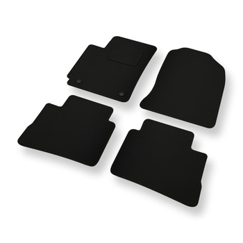 Fußmatten Auto für Hyundai Kona Crossover (2017-2023) - schwarze Automatten Auto