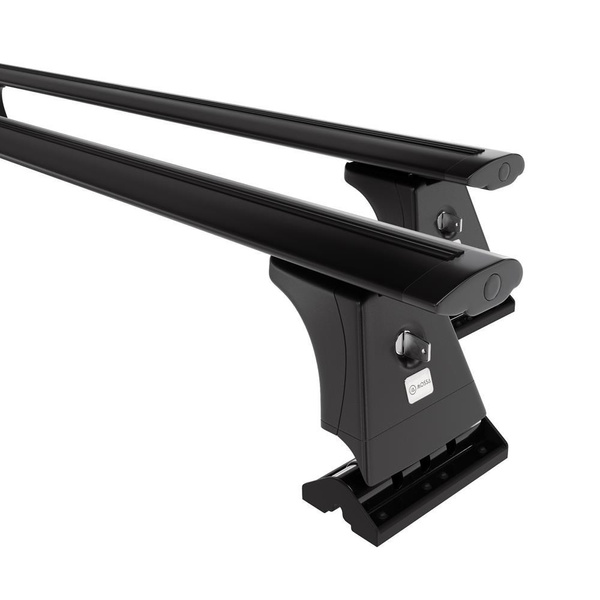 Aluminium-Dachträger für Peugeot 207 (2006-2012) - schwarz Dachträger Dachgepäckträger - Montagepunkte