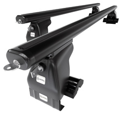 Aluminium-Dachträger für Ssangyong Rexton mk I (2002-2007) - schwarz Dachträger Dachgepäckträger - ohne Montagelemente