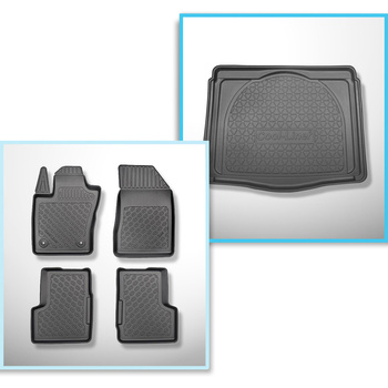 Set Kofferraumschale und angepasste Autoteppiche TPE für: Jeep Renegade SUV (09.