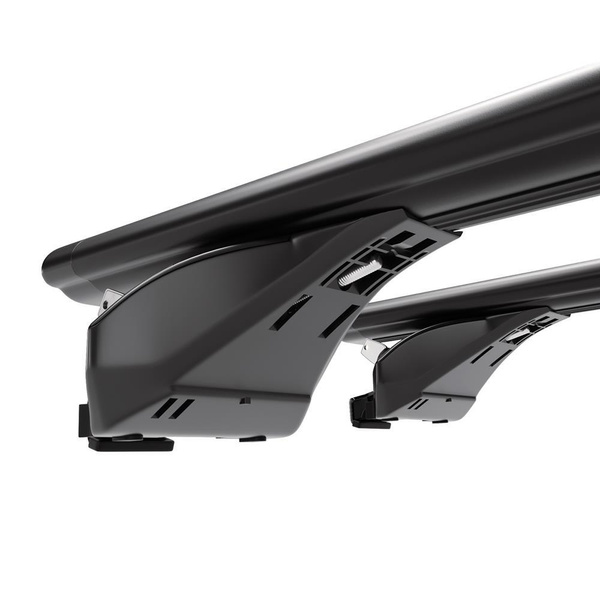 Aluminium-Dachträger für Peugeot 5008 II (2017-2024) - schwarz Dachträger Dachgepäckträger - integrierte Relinge