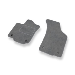 Fußmatten Auto für Volkswagen Phaeton Limousine (2002-2016) - Premium Velours graue Automatten Autoteppiche