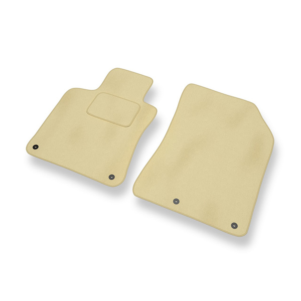 Fußmatten Auto für Peugeot 308 II Hatchback (2013-2021) - Premium Velours beige Automatten Autoteppiche