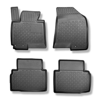 TPE Fußmatten Auto für Kia Sportage III SUV (08.2010-01.2016) - schwarz Automatt