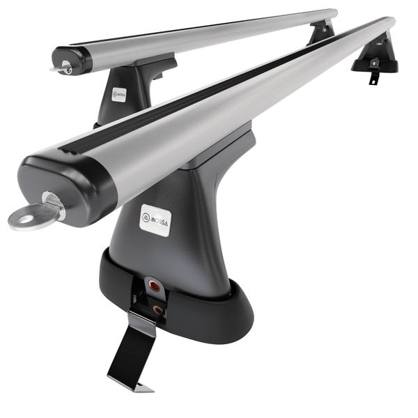 Aluminium-Dachträger für Ford C-Max mk II (2010-2015) - silbern Dachträger Dachgepäckträger - ohne Montagelemente