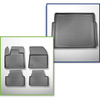 Set Kofferraumschale und angepasste Autoteppiche TPE für: Citroen C5 Aircross Plug-in Hybrid SUV (01.2020-....)
