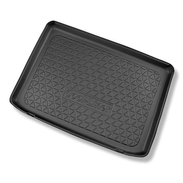 Set Kofferraumschale und angepasste Autoteppiche TPE für: Ford Puma Crossover (10.2019-....) - oberer Kofferraum (für Multiboden);beweglicher Boden in höchster Stellung;auch für Hybride