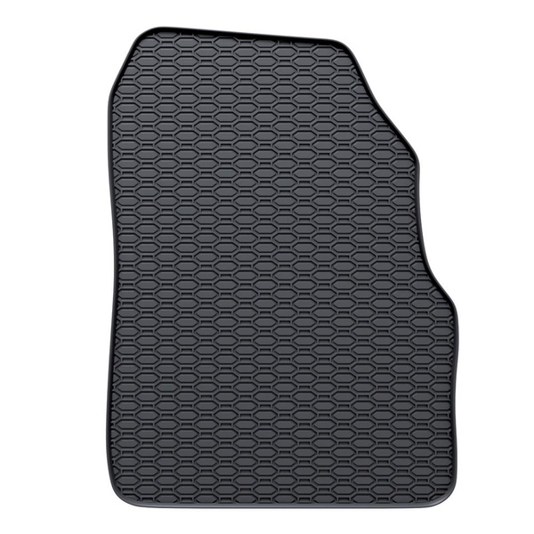 Gummifußmatten Auto für Renault Scenic II MPV (2003-2009) - Gummimatten Gummi Fußmatten - schwarz - 3 Stk.