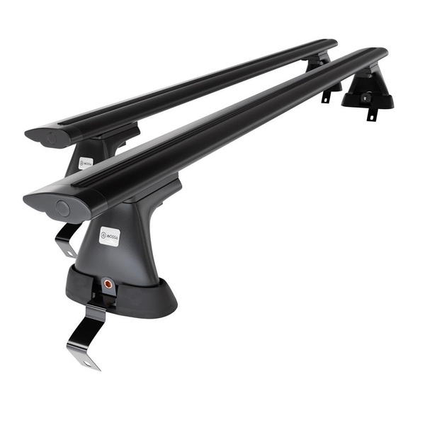 Aluminium-Dachträger für Renault Clio mk IV (2013-2019) - schwarz Dachträger Dachgepäckträger - ohne Montagelemente