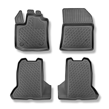 TPE Fußmatten Auto für Dacia Dokker Van (11.2012-09.2021) - schwarz Automatten A