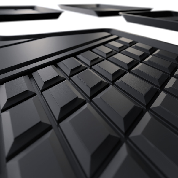 TPE Fußmatten Auto für Toyota Yaris IV Hatchback (2019-....) - schwarz Automatten Autoteppiche