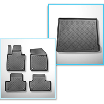 Set Kofferraumschale und angepasste Autoteppiche TPE für: Volvo XC60 II SUV (07.