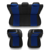 Universal Sitzbezüge Auto für Peugeot 508 I, II (2011-....) - Autositzbezüge Schonbezüge für Autositze - S-BL