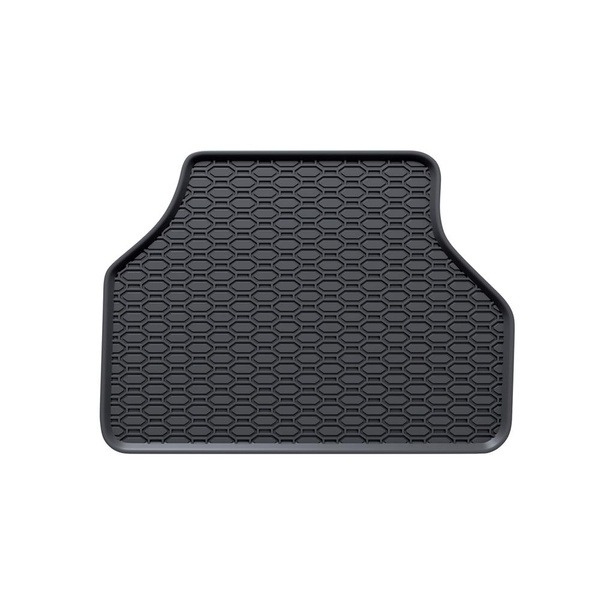 Gummifußmatten Auto für BMW 5er E60, E61 Limousine, Touring (2003-2010) - Gummimatten Gummi Fußmatten - schwarz - 4 Stk.