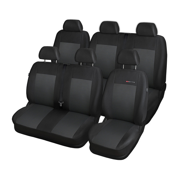 Maßgeschneiderte Sitzbezüge Auto für Fiat Ducato II Van (2006-2014) 7 Sitzer - Autositzbezüge Schonbezüge für Autositze - E3